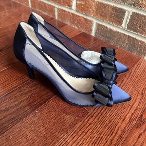Navy Formal shoes. Charter Club Brand. Never worn. Size 9.5 women’s.
